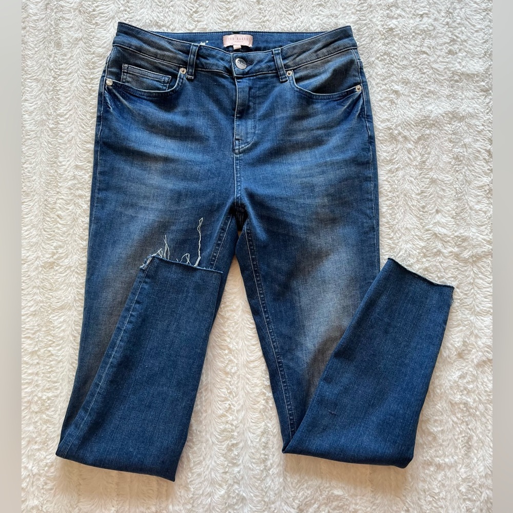 Ted Baker Magolo Raw Hem Skinny Jeans sz 30